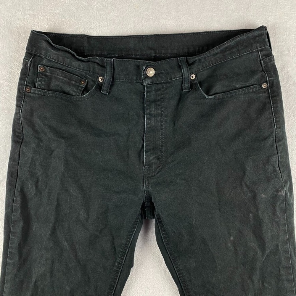 Levi's Jeans Mens 36x32 Black 541 Athletic Tapered American Stretch Dark Denim